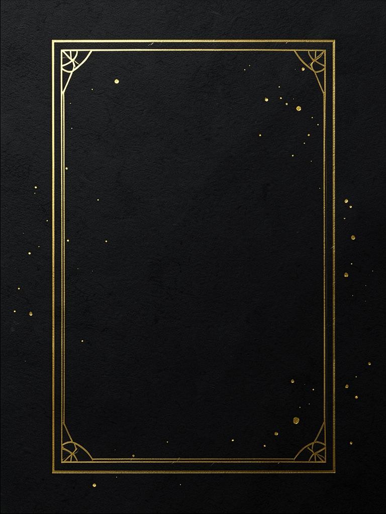 Noir & Gold invitation artwork