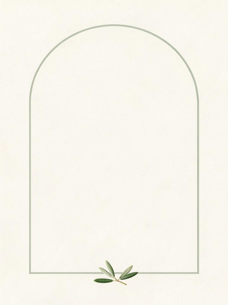 Olive Arch invitation artwork